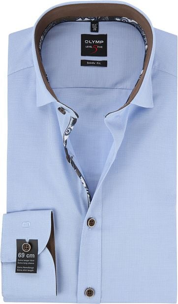 Olymp Overhemd Bf Blauw Level 5 Sl7 olymp kopen in de aanbieding