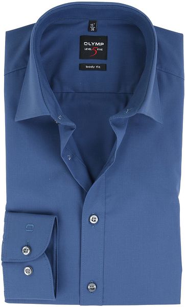 OLYMP Overhemd Donkerblauw Body Fit
