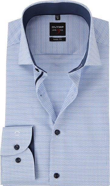 OLYMP Overhemd Level 5 Blauw