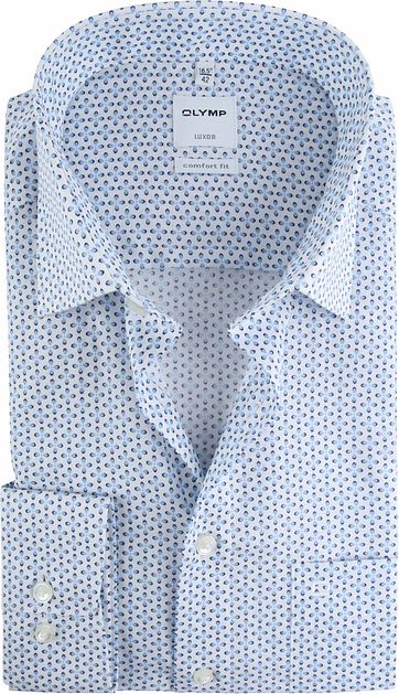 OLYMP Overhemd Luxor CF Blauw