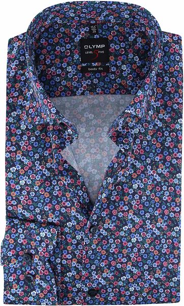 OLYMP Overhemd Lvl 5 Bloemen