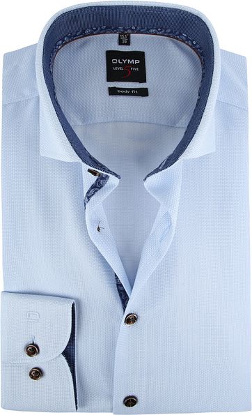 OLYMP Overhemd Lvl 5 Lichtblauw