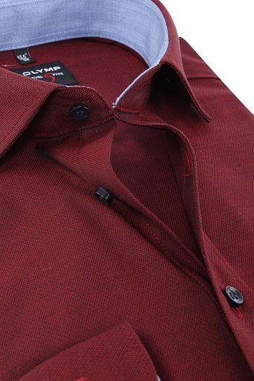 OLYMP Shirt Level 5 Blue Dark Red
