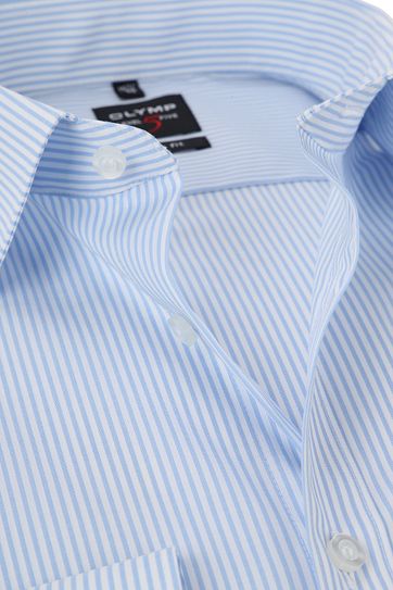 OLYMP Shirt Level 5 Stripes Blue