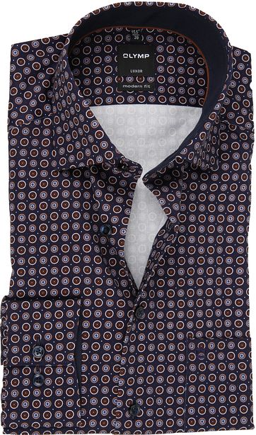 OLYMP Shirt Luxor Design Navy