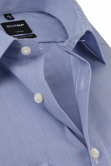 OLYMP Shirt Luxor Modern-Fit Dark Light Blue