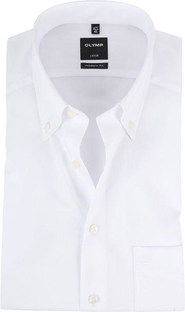 OLYMP Shirt Luxor White Short Sleeve