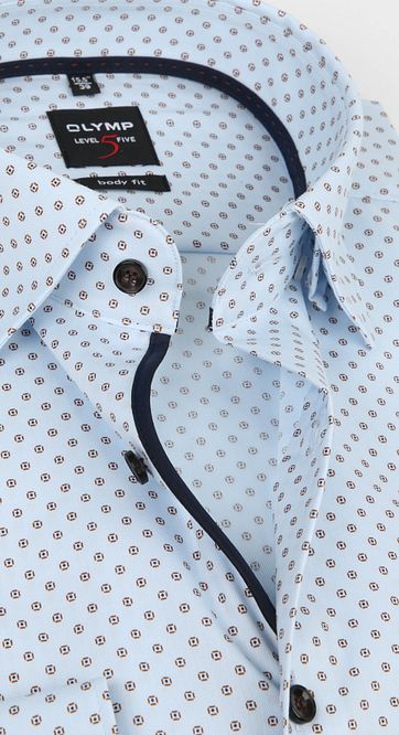 OLYMP Shirt Lvl 5 Design Blue