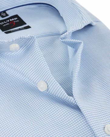 Olymp Shirt Non Iron Blue Dessin Body Fit