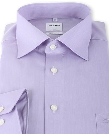 Olymp Shirt Purple Comfort Fit 