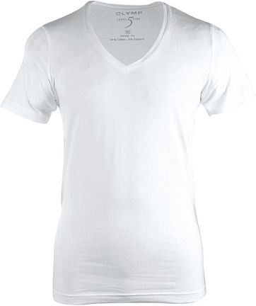 OlYMP T-Shirt Level Five Body Fit tiefer V-Hals Stretch