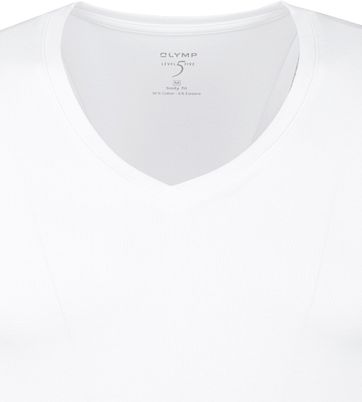 OlYMP T-Shirt Level Five Body Fit tiefer V-Hals Stretch