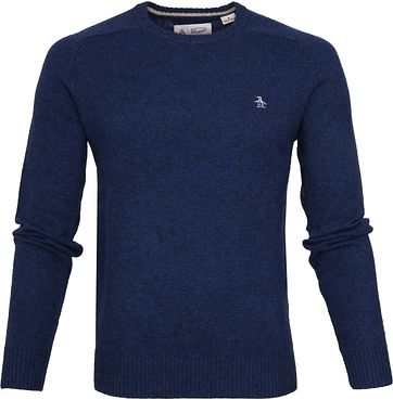 Original Penguin Pullover Lambswool Blue