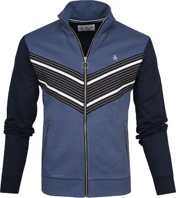 Original Penguin Zipper Retro Blau