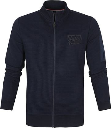 Petrol Cardigan Collar Navy