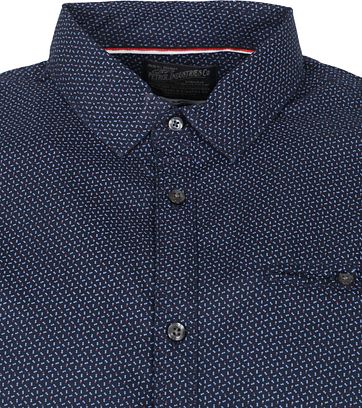 Petrol Casual Shirt Short Sleeves Dark Blue