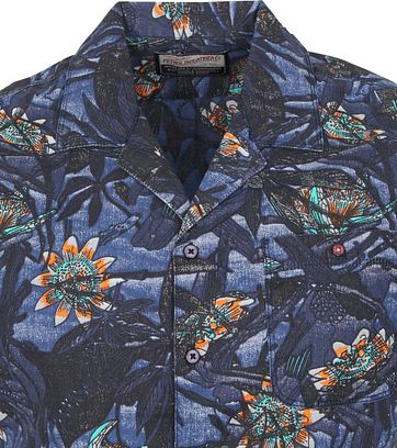 Petrol Casual Shirt Short Sleeves Flower Multicolour