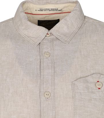Petrol Overhemd Beige