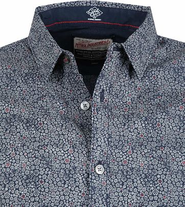 Petrol Overhemd Boemen Dessin Navy