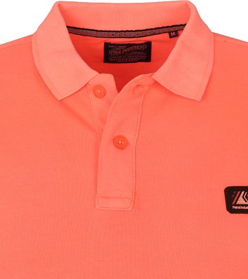 Petrol Polo Shirt Neon Orange