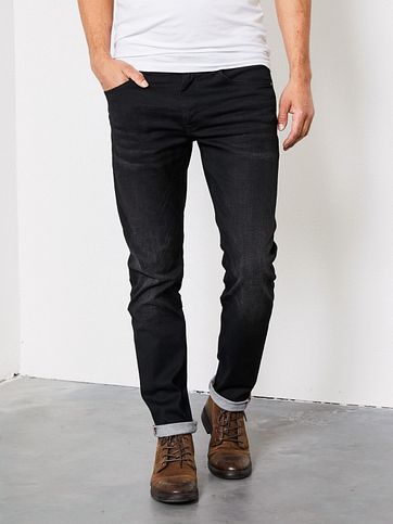 Petrol Seaham Coated Jeans Zwart