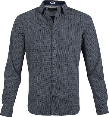 Petrol Shirt Dessin Dunkelblau