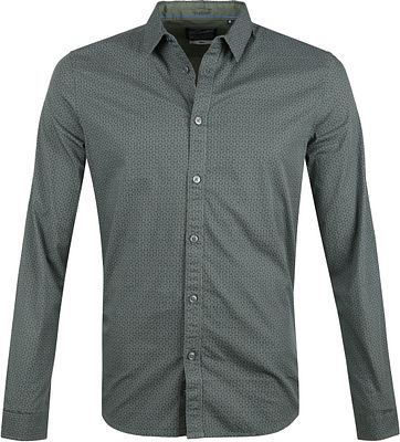Petrol Shirt Dessin Dunkelgrün 