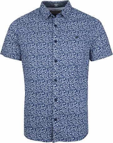 Petrol Shirt Flowers Navy