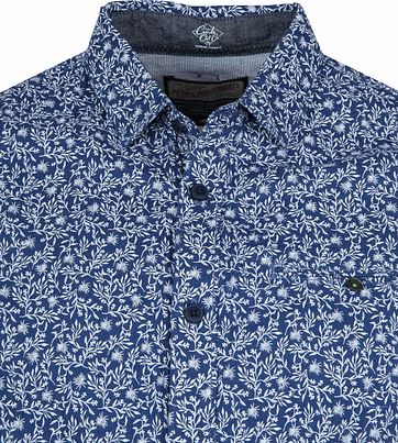 Petrol Shirt Flowers Navy
