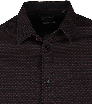 Petrol Shirt Modern Checks Brown