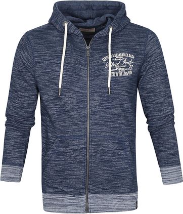 Petrol Strickjacke Zipper Dunkelblau