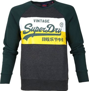 Petrol Sweater Colourblock
