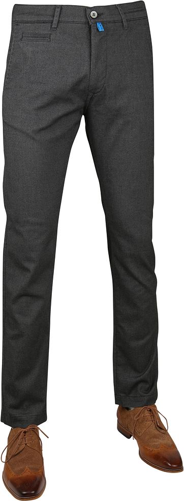 Pierre Cardin Lyon Chino Dessin Donkergrijs