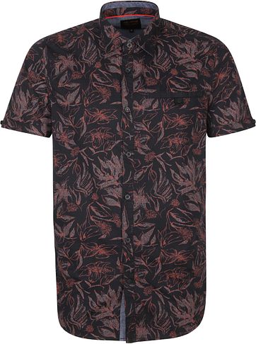 PME Legend SS Shirt Flowers Brown