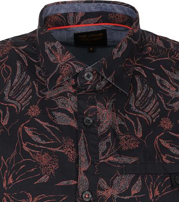 PME Legend SS Shirt Flowers Brown