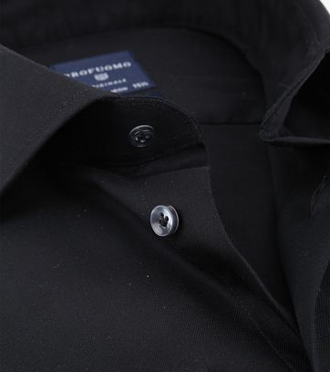 Profuomo Bügelfrei Hemd Schwarz