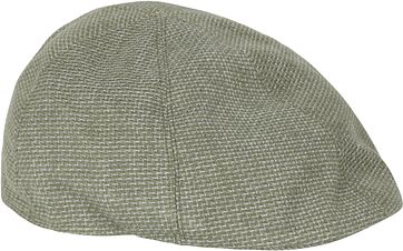Profuomo Flat Cap PPSC10011B Geweven Groen