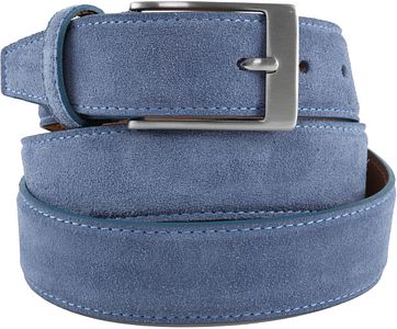 Profuomo Gürtel Wildleder Hellblau
