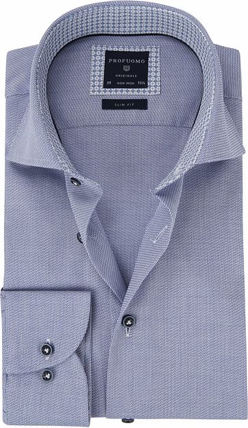 Profuomo Hemd Blau SF Cutaway