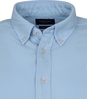 Profuomo Hemd Garment Dyed Button Down Lichtblauw