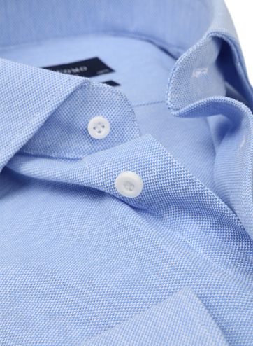 Profuomo Hemd Knitted Slim Fit Blau