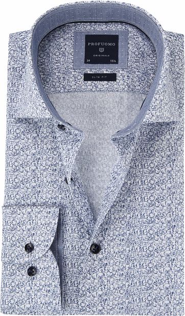 Profuomo Hemd Printed Faces