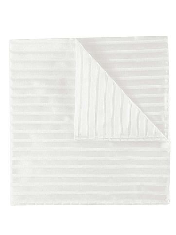 Profuomo Hochzeit Taschentuch Off White Streifen