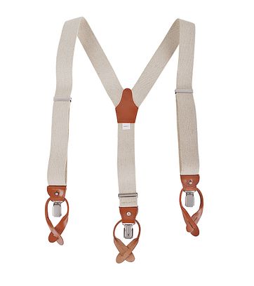 Profuomo Hosenträger Beige