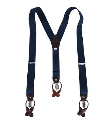 Profuomo Hosenträger Luxus Dunkerblau