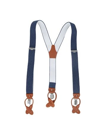 Profuomo Hosenträger Navy