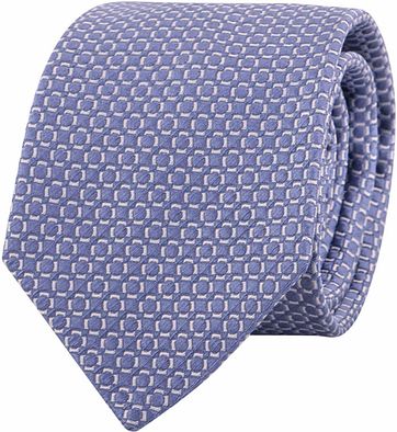 Profuomo Krawatte Kariert Blau