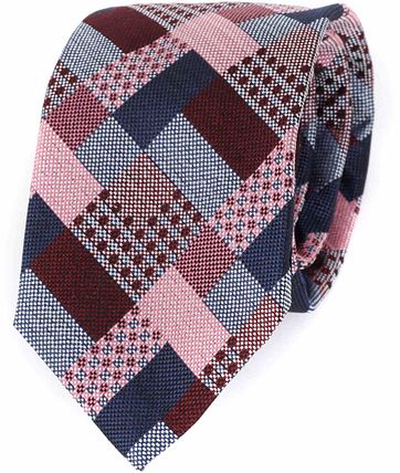 Profuomo Krawatte Seide Bordeaux