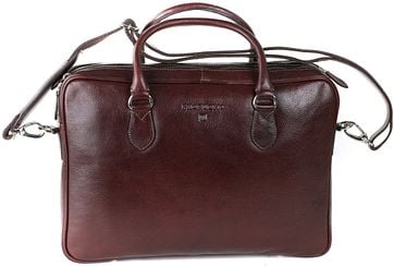 Profuomo Laptop Bag Leather Brown