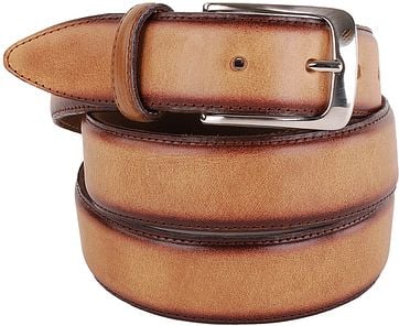 Profuomo Leren Riem Polish Camel profuomo kopen in de aanbieding